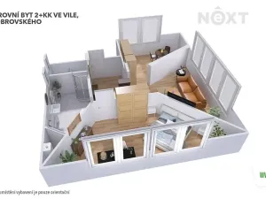 Pronájem bytu 2+kk, Šumperk, Dobrovského, 67 m2
