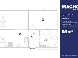 Prodej bytu 2+kk, Olomouc, Přichystalova, 55 m2