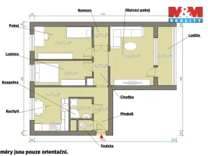 Prodej bytu 3+1, Plzeň - Bolevec, Žlutická, 62 m2