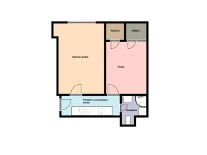 Prodej bytu 2+1, Praha - Žižkov, Jeseniova, 45 m2
