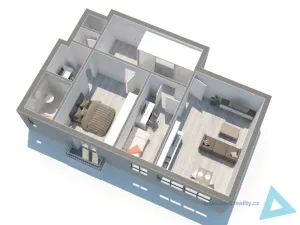 Prodej bytu 2+1, Praha - Košíře, Vrchlického, 70 m2