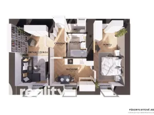 Prodej bytu 2+1, Úsobí, 62 m2