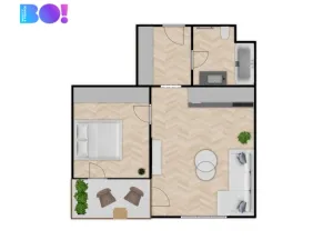 Pronájem bytu 2+kk, Ostrava, Důlní, 61 m2