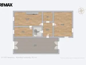 Prodej rodinného domu, Jemnice, náměstí Svobody, 78 m2