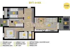 Prodej bytu 3+kk, Praha, Škrábkových, 80 m2