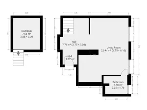 Pronájem bytu 1+kk, Praha - Malá Strana, Petřínská, 37 m2