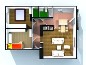 Prodej bytu 3+kk, Velká Bystřice, Na Letné, 66 m2
