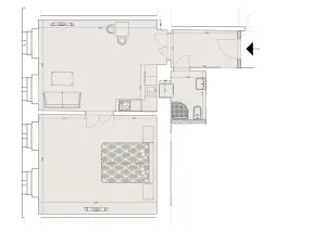 Pronájem bytu 2+kk, Praha - Nové Město, Lípová, 57 m2