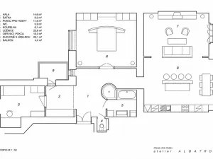 Prodej bytu 3+kk, Brno - Veveří, Botanická, 111 m2