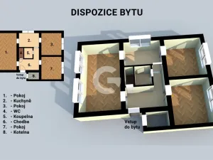 Prodej bytu 3+1, Uherský Brod, Rolnická, 74 m2