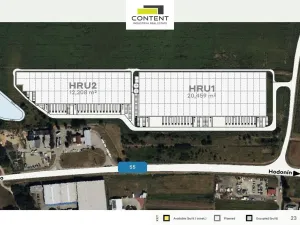 Pronájem výrobních prostor, Hrušky, Polní, 20459 m2