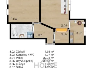 Prodej bytu 2+1, Nučice, 100 m2
