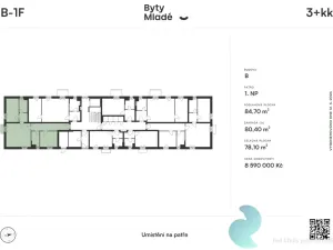 Prodej bytu 3+kk, České Budějovice - České Budějovice 5, 84 m2