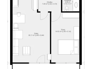 Pronájem bytu 2+kk, Brno, Rostislavovo náměstí, 59 m2