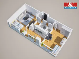 Prodej bytu 2+1, Ústí nad Labem - Bukov, Masarykova, 51 m2
