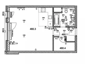 Pronájem bytu 1+kk, Praha - Žižkov, Olšanská, 40 m2