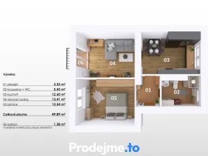 Prodej bytu 2+1, Žďár nad Sázavou, Revoluční, 47 m2