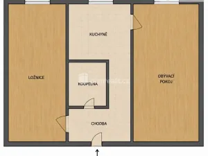 Prodej bytu 2+1, Chodov, 1. máje, 54 m2