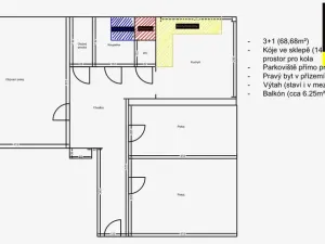 Pronájem bytu 3+1, Opava, Antonína Sovy, 71 m2