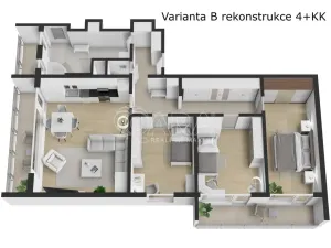 Prodej bytu 4+1, Praha - Vršovice, Kazašská, 93 m2