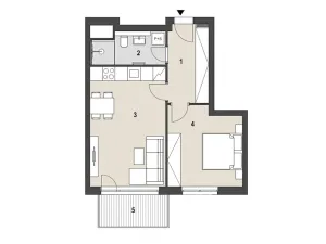 Prodej bytu 2+kk, Praha - Radotín, náměstí Osvoboditelů, 55 m2
