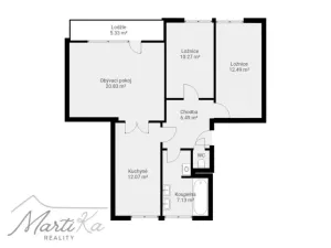 Pronájem bytu 3+1, Praha - Záběhlice, Hrusická, 71 m2