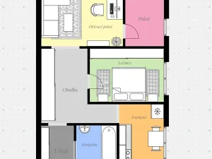 Pronájem bytu 3+1, Český Krumlov, Lipová, 63 m2