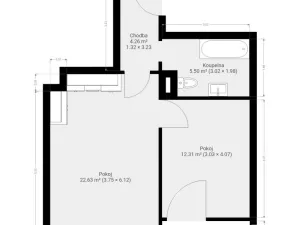 Pronájem bytu 2+kk, Brno, Kamínky, 55 m2