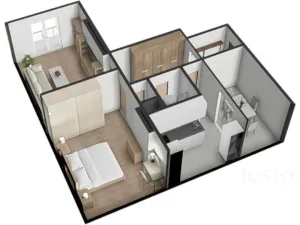 Prodej bytu 2+1, Záhoří - Horní Záhoří, 57 m2