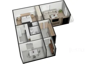 Prodej bytu 2+1, Záhoří - Horní Záhoří, 57 m2