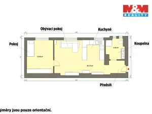 Prodej bytu 2+kk, Cheb, Palackého, 51 m2