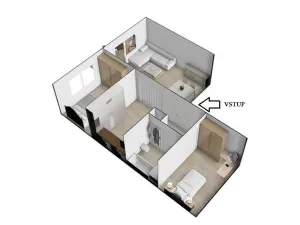 Pronájem bytu 3+1, Brno - Komín, Vrbenského, 64 m2