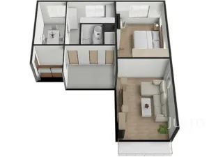 Prodej bytu 2+1, Záhoří, 57 m2
