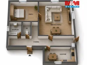 Prodej rodinného domu, Bohušovice nad Ohří - Hrdly, 75 m2