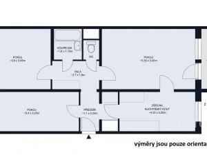 Prodej bytu 3+1, Praha - Chodov, Brodského, 72 m2