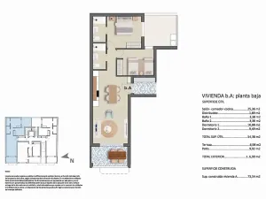 Prodej bytu 3+kk, Pilar de la Horadada, Španělsko, 73 m2