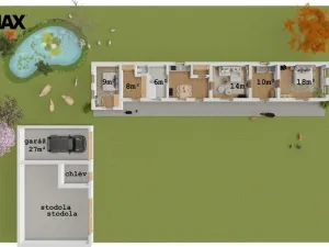 Prodej rodinného domu, Lodín - Janatov, 60 m2