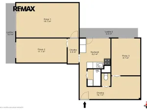 Prodej bytu 3+1, Most, Brněnská, 70 m2