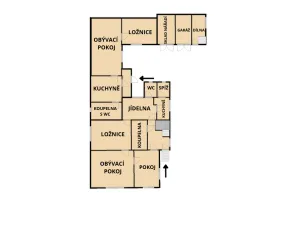 Prodej rodinného domu, Velká Bíteš - Janovice, Kpt. Jaroše, 132 m2