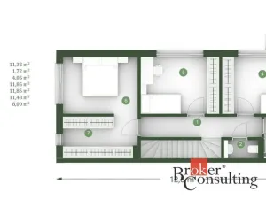 Pronájem rodinného domu, Dubí, Zahradní, 119 m2