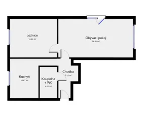 Pronájem bytu 2+1, Praha - Hloubětín, Poděbradská, 54 m2