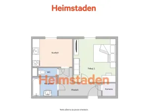 Pronájem bytu 1+1, Ostrava - Poruba, Havlíčkovo náměstí, 40 m2