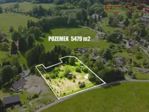 Prodej pozemku pro bydlení, Cvikov - Trávník, 5479 m2