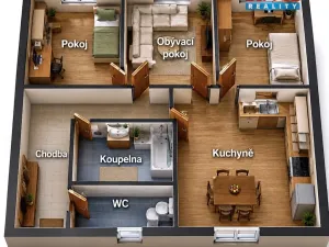 Prodej bytu 3+1, Lovosice, Terezínská, 74 m2