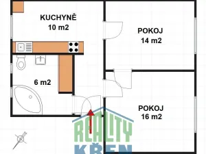 Pronájem bytu 2+1, Praha - Sedlec, V Sedlci, 50 m2