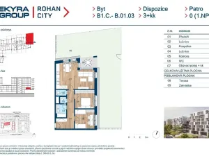 Prodej bytu 3+kk, Praha - Karlín, Sokolova, 77 m2