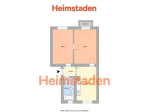 Pronájem bytu 2+1, Ostrava - Poruba, Skautská, 48 m2
