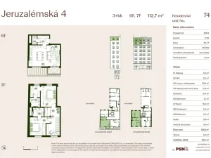 Prodej bytu 3+kk, Praha, Jeruzalémská, 106 m2