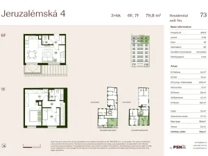 Prodej bytu 3+kk, Praha, Jeruzalémská, 74 m2
