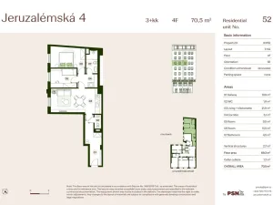 Prodej bytu 3+kk, Praha, Jeruzalémská, 67 m2